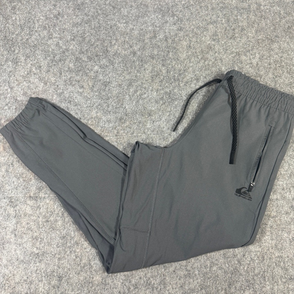 Quiksilver Mens DryFlight Joggers Gray Regular Fit Activewear Pants Small NWT